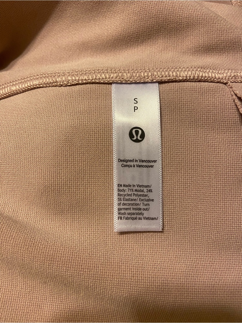 Lululemon Softstreme Pique Oversized Long-Sleeve Polo Shirt Mink Berry pink Sz S - Picture 7 of 8